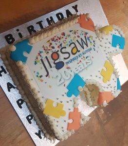 Jigsaw birthday cake