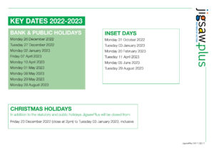 Image of JigsawPlus key dates