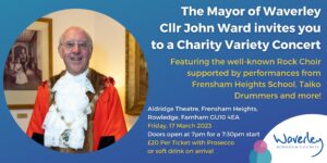 Mayor of Waverley Charity Variety Concert flyer